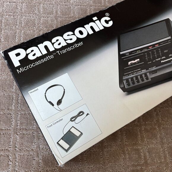 Panasonic RR-930 Microcassette Transcriber Recorder w/ Foot Controller  TESTED - Picture 3 of 6